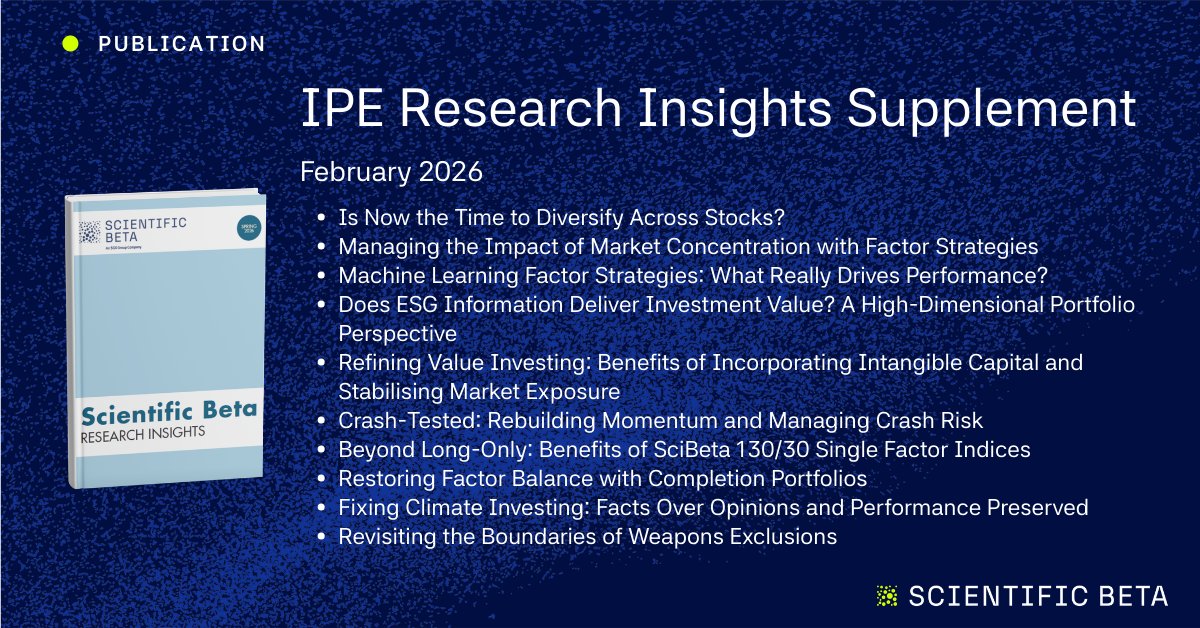 ScientificBeta's tweet photo. 📘 Access to the latest Scientific Beta special issue of the Research Insights supplement to IPE

Download your copy here 👉 https://t.co/lFZxQuUKVI

@IPEnews https://t.co/g1A24JkVpF