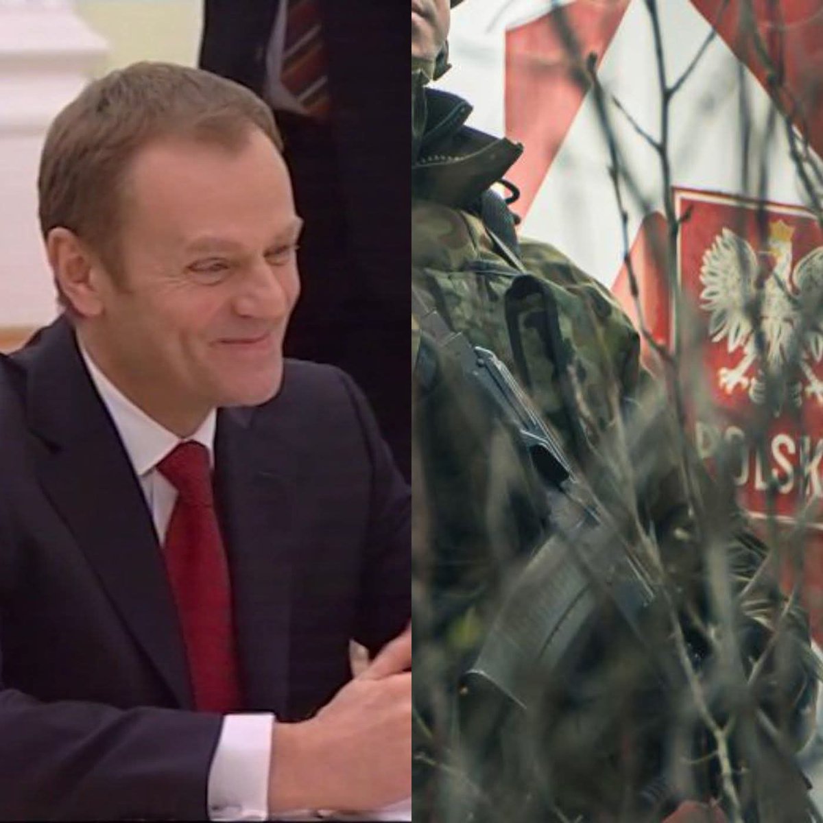 Tusk, wrzesień 2025, patetyczny ton:

„Żołnierz i strażnik graniczny MUSI mieć pewność, że PAŃSTWO STOI PO JEGO STRONIE.
Nie może się zastanawiać, czy za ochronę granicy pójdzie siedzieć.”

Luty 2026, rzeczywistość Tuska:

ppor. Ł. – czwarty raz na ławie oskarżonych.
Za strzał w