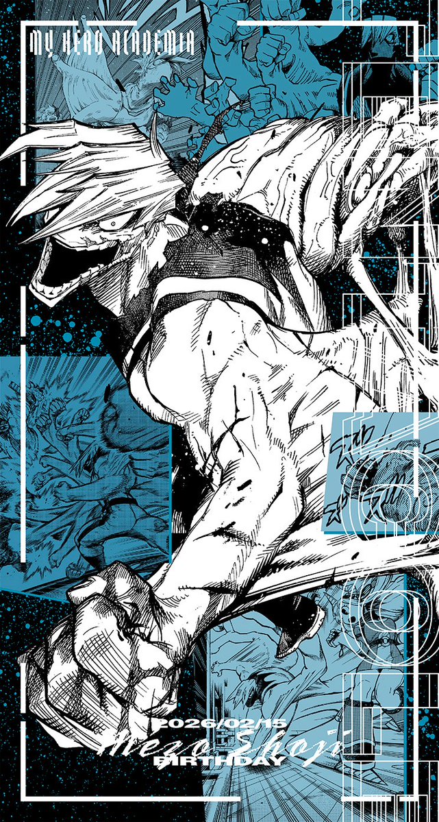 【HAPPY BIRTHDAY テンタコル🎉】
本日2/15は障子目蔵の誕生日🎂

その誕生日をお祝いして
スマホ用壁紙を作成しました❗

過去を呪わず自分の姿に誇りを持ち、
誰かを救おうと正しい道を歩み続ける
障子の誕生日を皆様もぜひお祝いください‼

#僕のヒーローアカデミア
#ヒロアカ
#障子目蔵誕生日