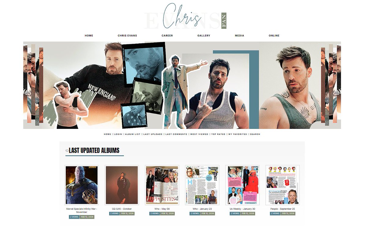 Chris Evans Fansite tweet media