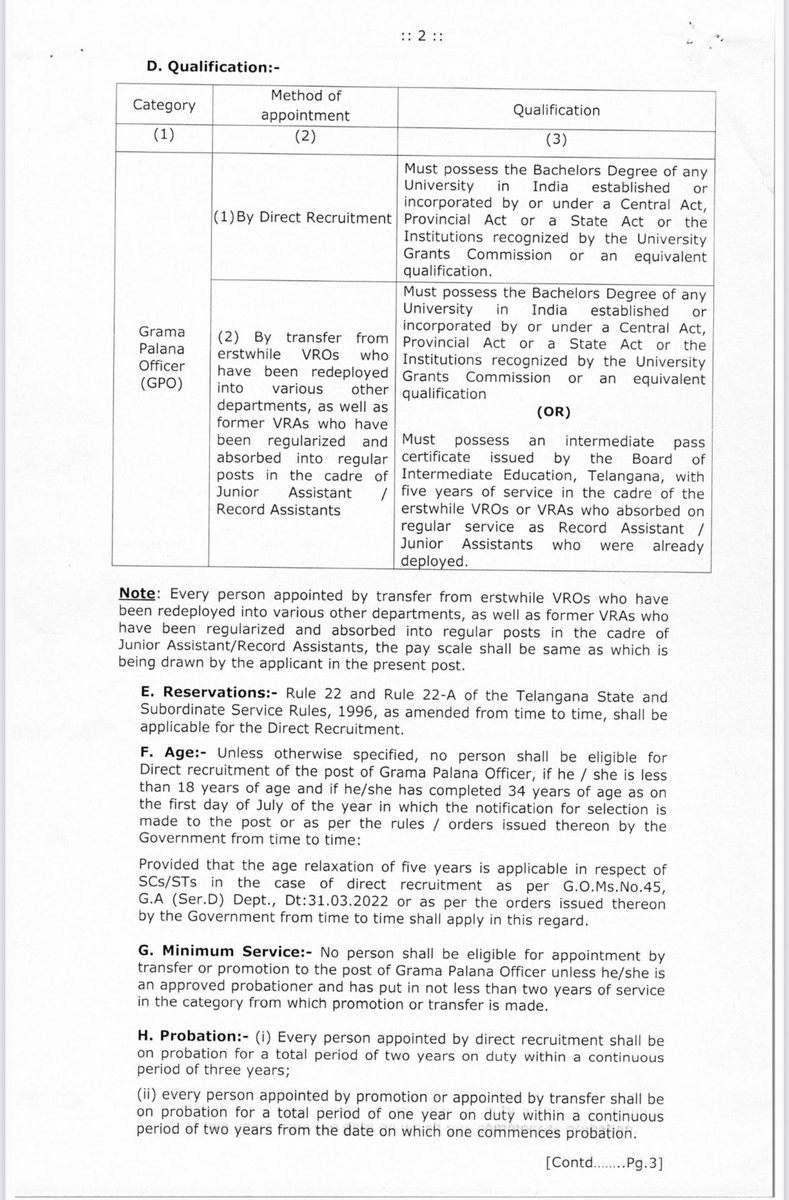 JacobBhoompag's tweet photo. Government has issued https://t.co/0ffNQO1uc1.32, dated 12.02.2026, framing the Telangana Grama Palana Officer Subordinate Service Rules, 2025. This is a significant step towards strengthening the Grama Palana Officer cadre and Village Administration. https://t.co/zKzAdMrMMI