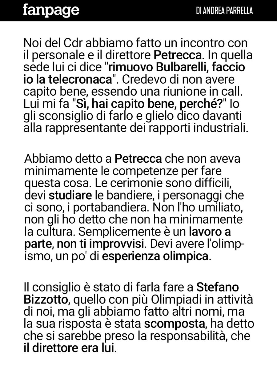 grande_flagello's tweet photo. L'arroganza del potere suona spesso come una frase fatta. Qui è un fatto.

Antinelli (Rai Sport) a Fanpage https://t.co/IMniBpmMTm