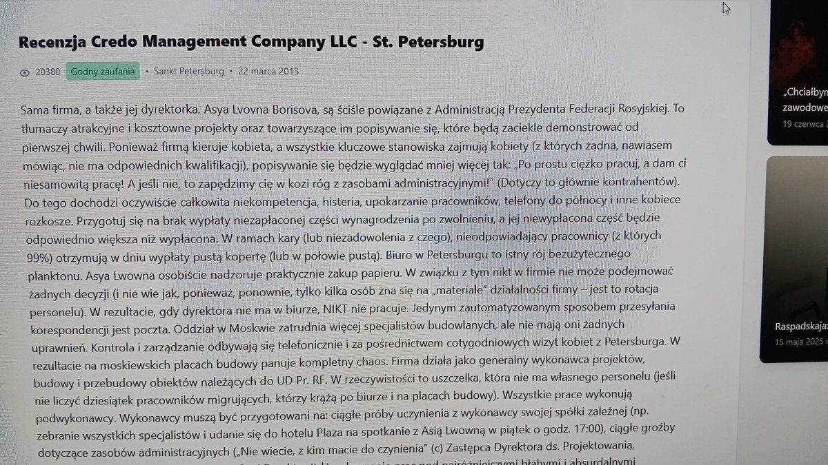 ❗️🚨Swietłana Czesnych, Rosjanka znajdująca się w kręgu towarzysko-biznesowych powiązań Marszałka Sejmu Włodzimierza Czarzastego, ma znacznie ciekawsze powiązania w Rosji niż do tej pory sądzono. Jej wspólnikiem jeszcze do niedawna była kobieta odpowiedzialna za budowę i