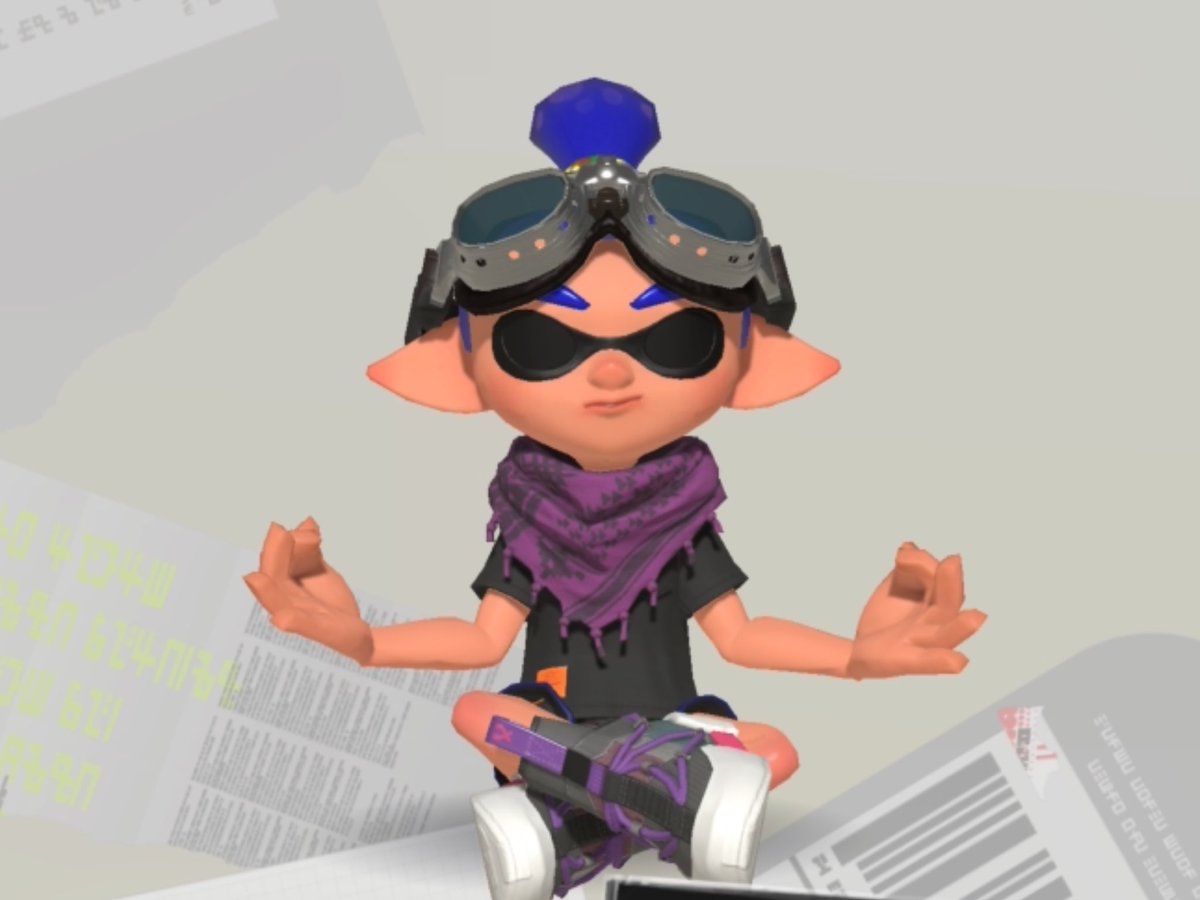 Once in awhile, Rokai does meditate (for reasons yet to be known) 

However if you were to see him like this, what’s the first thing that comes to mind, what’s he thinking about?  :3 💙🦑