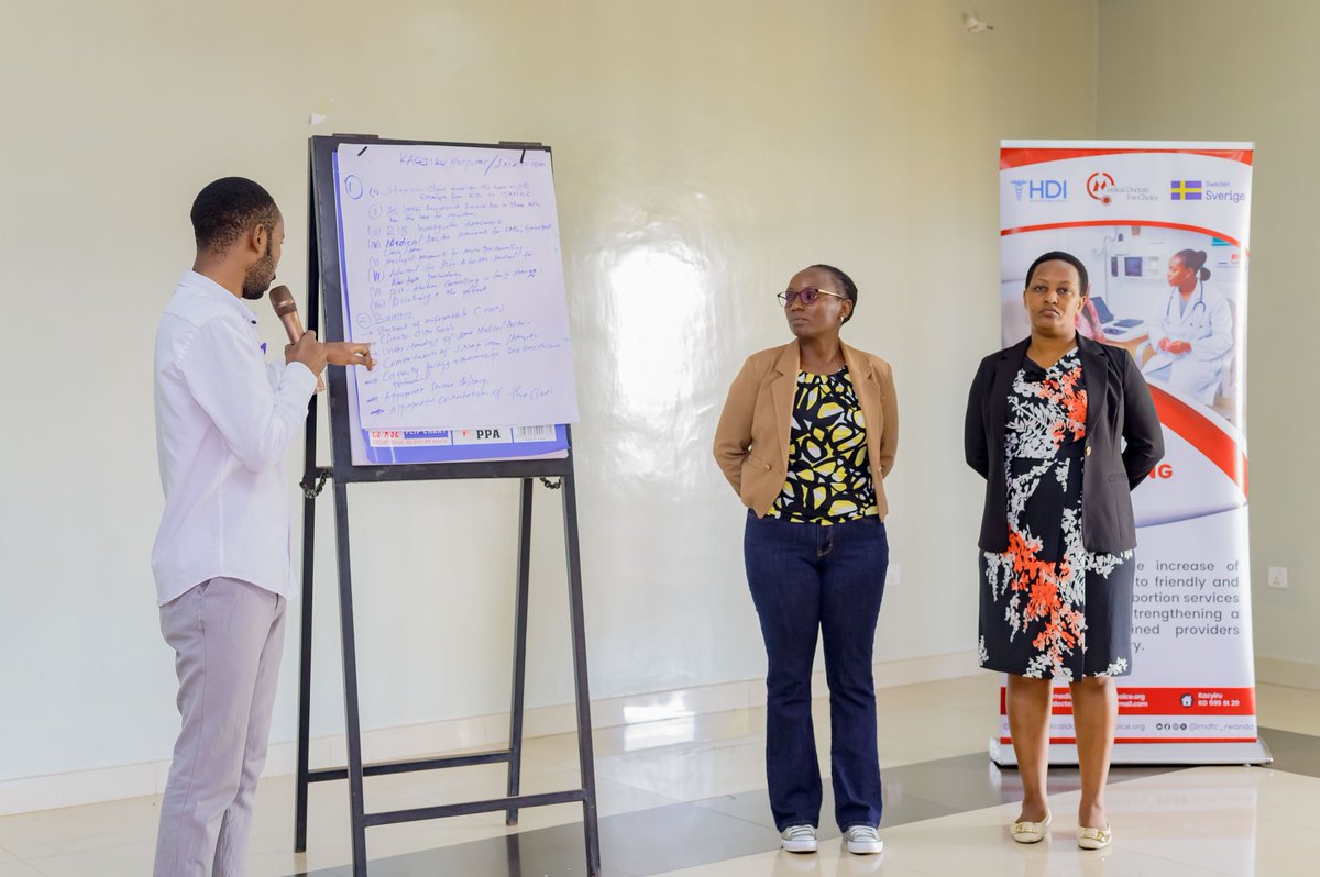 MDFC_Rwanda's tweet photo. Day 4 of the #VCAT training opened with hospital-led discussions on comprehensive safe abortion care.  shared real client journeys, highlighting the structural, social, and geographic barriers that can delay timely #SRHR service provision.

Providers also expressed their commitments to improving the quality of care and sharing VCAT learning within their fellow healthcare providers to help create supportive, stigma-free clinical environments.

#EndStigma
#HealthcareProviders
