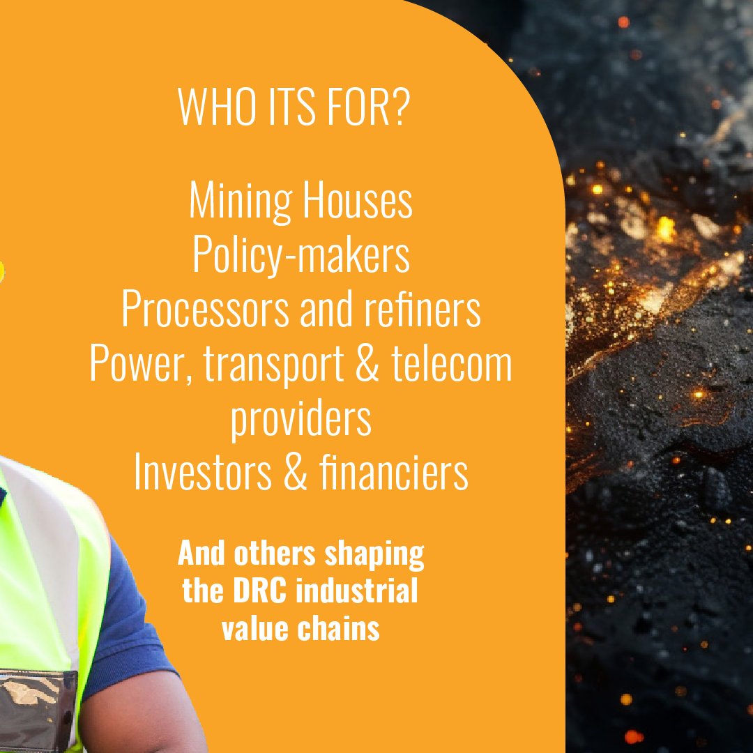 DRC_Minerals's tweet photo. Relaunching the conversation. Redefining the opportunity.

The DRC shifts from extraction to value creation — linking critical minerals to beneficiation, infrastructure and industrial growth.

🔗 https://t.co/ZqyKtCfU0i

#DRCCMIS #CriticalMinerals #Industrialisation https://t.co/6n27ByDwyt
