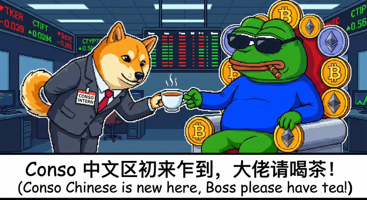 Conso 是一款为 Web3 打造的 Telegram 原生客户端。

我们的目标很简单：帮助你发现更好的信息、在社区中更高效地行动，并随时掌握代币动态——无需在不同应用之间反复切换。

中文官推正式营业。请多多关照
春节礼盒将在2月14日上线,关注我们获取最新Conso动态❤️