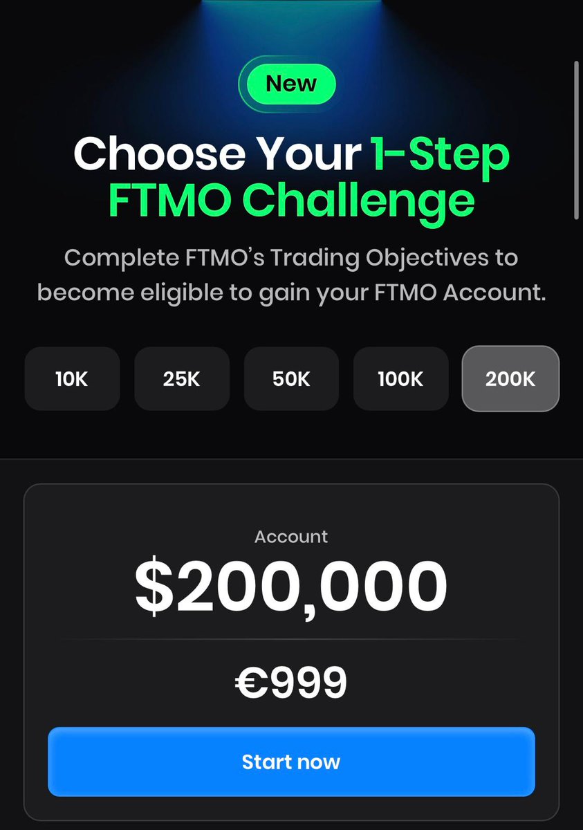 NQ100Sniper's tweet photo. People wait years for opportunities like this…

Now it’s here:
🔥 FTMO One-Step
🔥 Up to $200K
🔥 No second phase
https://t.co/NP9jLYJYbQ
If you’re serious about trading, this is your moment 🚀💯

#FTMO #TraderLife #PropFirm https://t.co/P6mV48vSqC