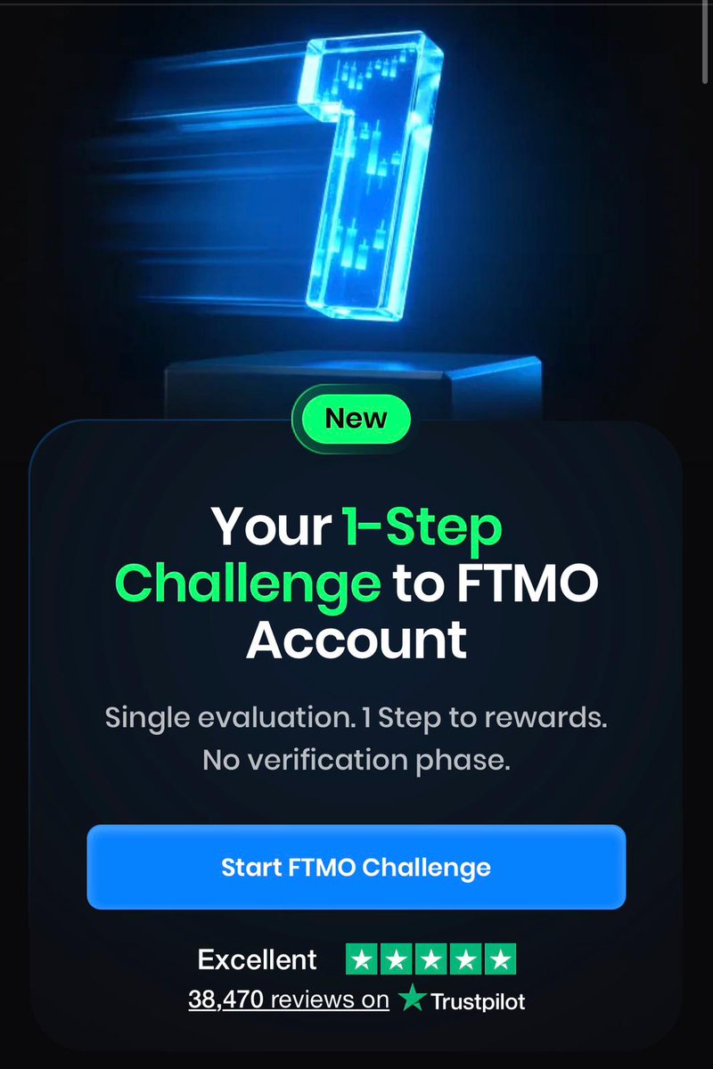 NQ100Sniper's tweet photo. People wait years for opportunities like this…

Now it’s here:
🔥 FTMO One-Step
🔥 Up to $200K
🔥 No second phase
https://t.co/NP9jLYJYbQ
If you’re serious about trading, this is your moment 🚀💯

#FTMO #TraderLife #PropFirm https://t.co/P6mV48vSqC