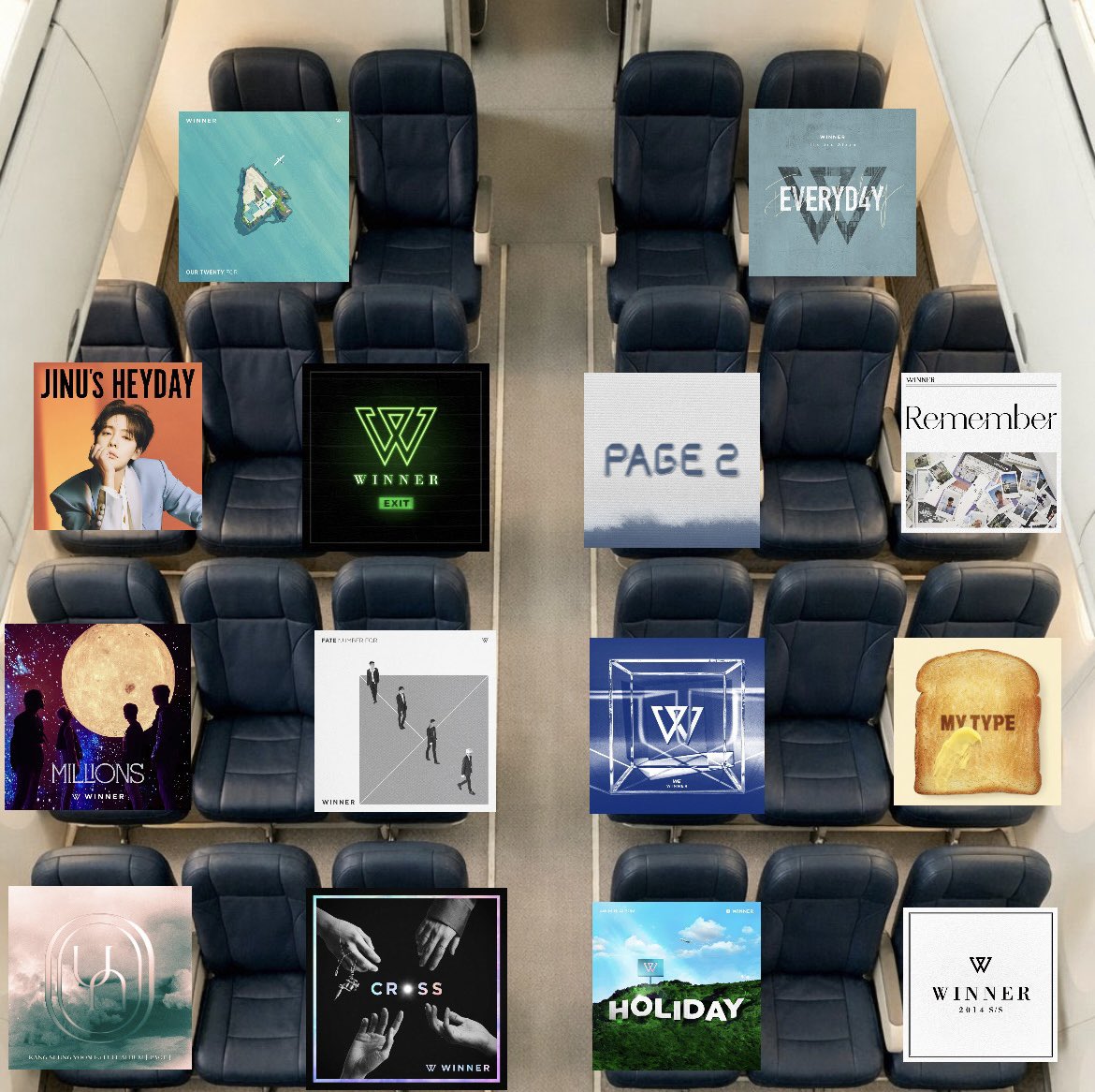 ✈️비행기 좌석 고르기 #위너 ver.