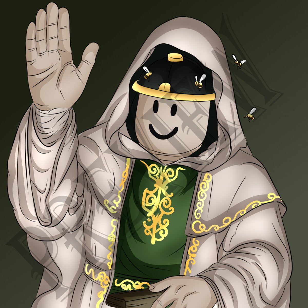 Josephine_sava's tweet photo. Commission Done Thank you <3  @Vain 
The Beekeeper Monk Colored Illustration #Digital2D #conceptart #gameart #Animemanga #digitalpainting #NoAI #Fantasycharacter #ColoredIllustration #Beekeeper #Monk #Whimsical #Bees #Robes #characterart #CartoonArt #fantasyart #conceptart https://t.co/eXgRDoFpMq