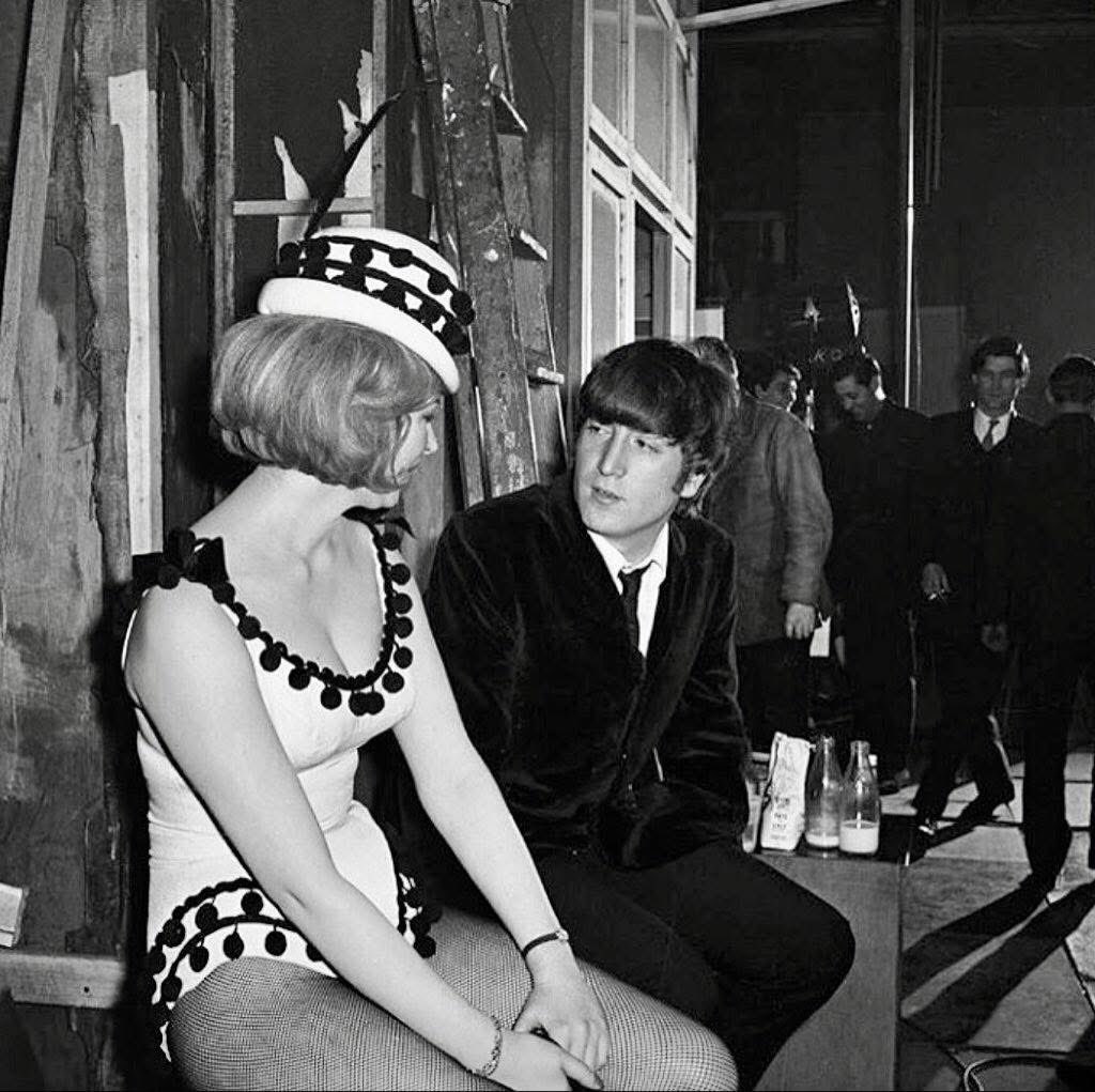 On the set of A Hard Day’s Night, London 1964.