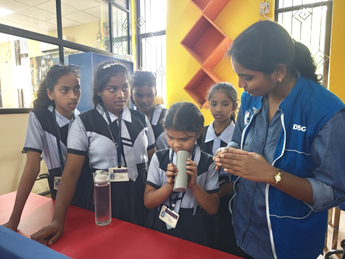 ncsmgoi's tweet photo. ๐ฉโ๐ฌ@DSCDharampur, a unit of @ncsmgoi, @MinOfCultureGoI marked the International Day of Women and Girls in Science with a series of engaging activities including puzzle solving sessions, an inspiring Science Demonstration Lecture, hands-on activities, and #SkyObservationProgramme. https://t.co/vlkilzyQM4