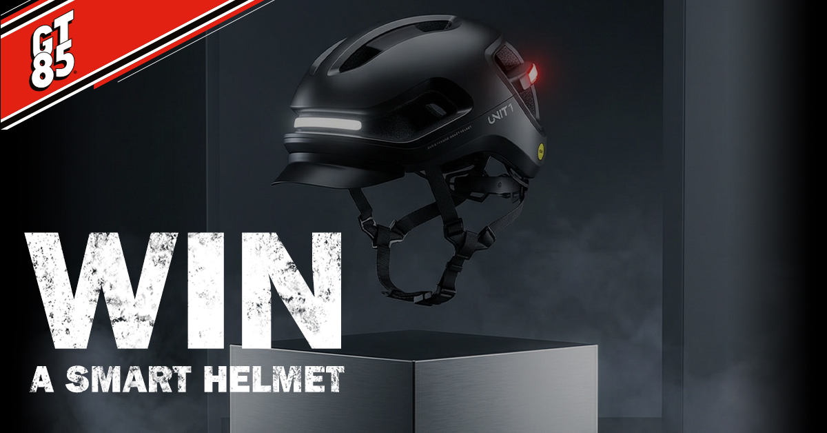 We’ve got a Valentine’s competition for you lot where you could bag yourself a smart helmet – because sticking one on is smarter than going without one.

To enter: 
• Follow us 
• Comment what you love most about GT85.

Competition ends 28th February. Don't miss out. 

Love