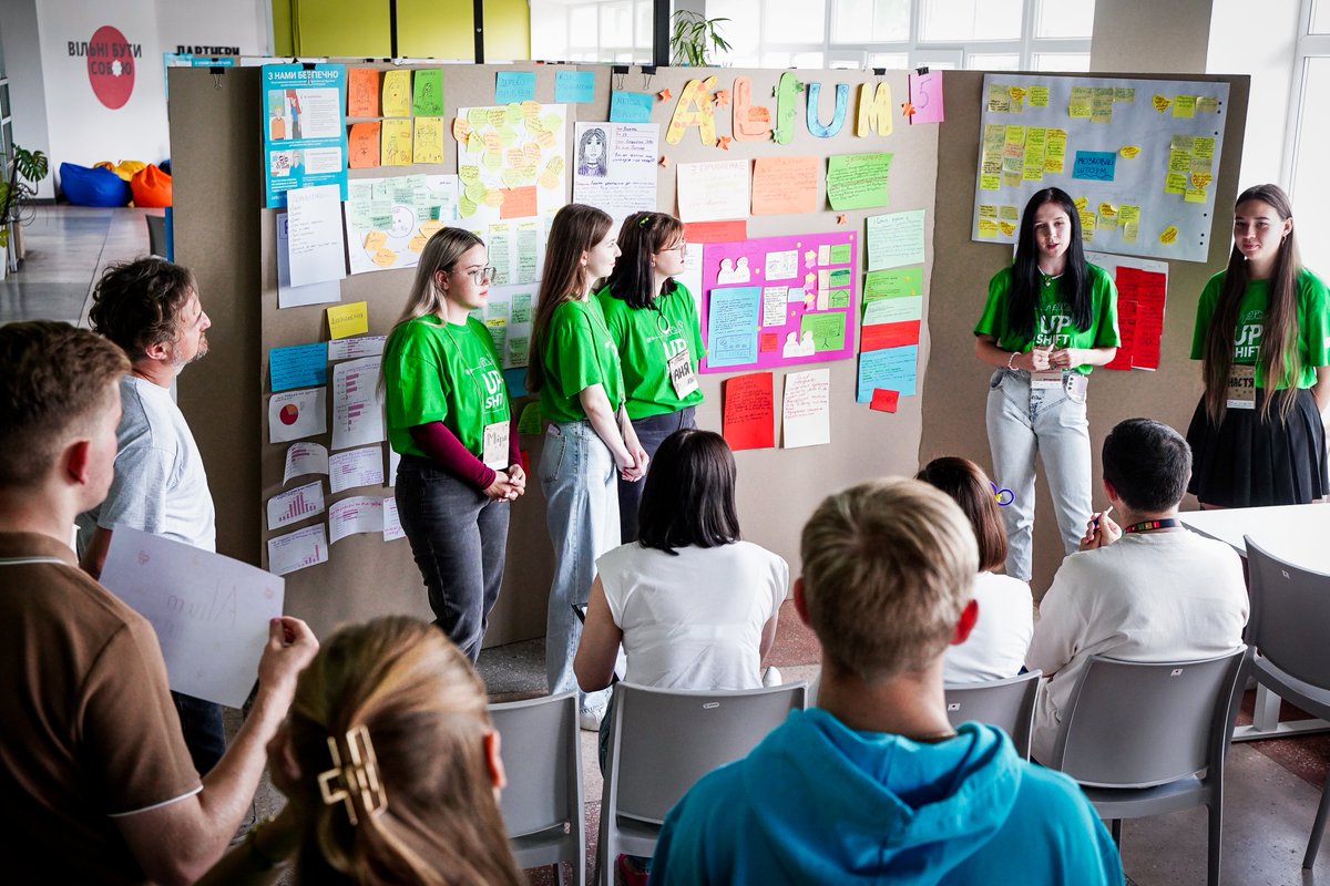 UNICEFinnovate's tweet photo. A generation of young Ukrainians is coming of age under the shadow of war, navigating disruption in school, home, and daily life. Yet they continue to be a powerful force for change. 

In Poltava, Ukraine, Anastasiia and her all-women medical student team have created a 3D lab producing medical training equipment from microplastics to help address shortages in medical education. ⚕️ 🧑‍🎓 

Anastasiia’s work is supported through #UPSHIFT, @UNICEF’s social innovation programme, and reflects a much wider youth-led movement. Since 2022, more than 100 UPSHIFT innovation challenges have taken place across 22 regions of Ukraine enabling young people to build skills, lead social projects, and support their communities in a humanitarian context. 

💡 Anastasiia’s project is one of many examples of Ukrainian youth transforming adversity into innovation — and helping shape a more resilient future for their country.

Read the full story 👉 https://t.co/bdyvPQLABZ

@UNICEF_UA @BMZ_Bund @KfW_int