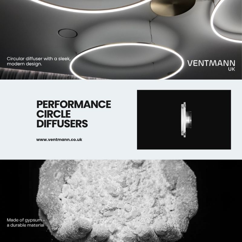 Ventmann Performance Circle Diffusers combine clean design with real HVAC performance.
Coandă-effect airflow for smooth, low-noise distribution.
Gypsum plaster-in body, paint-ready finish, frameless look.
5-year warranty.ventmann.co.uk