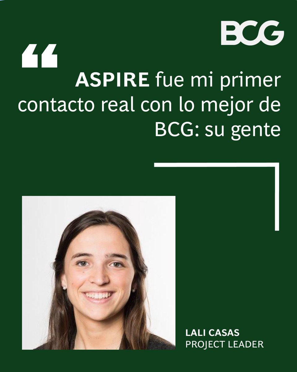 BCGinSpain's tweet photo. ASPIRE es nuestro workshop para captar talento femenino que quiere descubrir el mundo del consulting desde dentro.

⏰ Aplicaciones abiertas hasta el 15 de marzo.

🔗https://t.co/WQJ6VtJDjk

#ASPIRE #BCGSpain https://t.co/YPPMlPCUIT