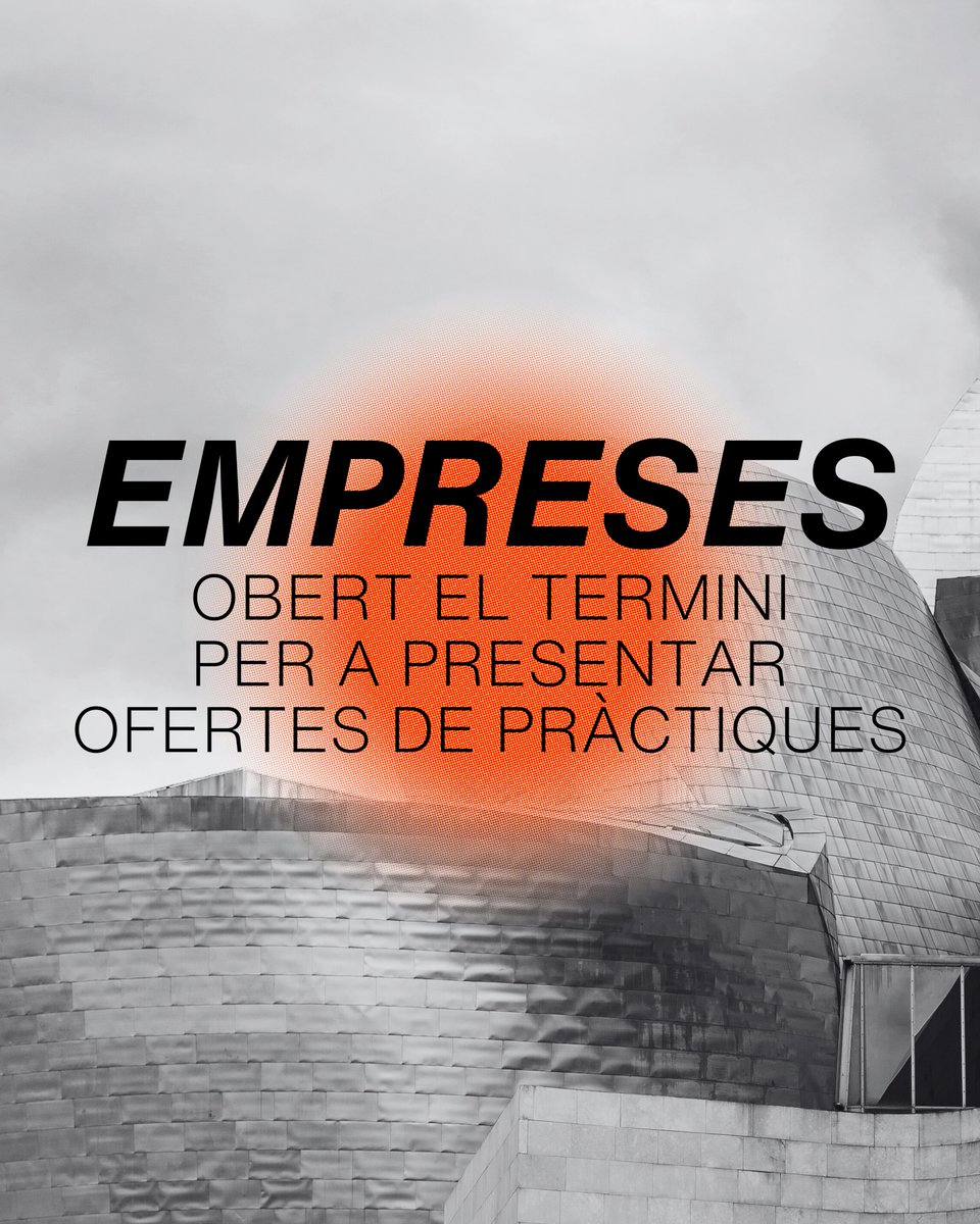 LeaderRGB's tweet image. 🌱Empresa rural!

Busques talent jove❓ 

Ja podeu presentar ofertes de pràctiques per a la 11a edició del Pràcticum Odisseu. 

Una oportunitat per incorporar talent jove i potenciar el teixit empresarial local 🤝🏻

Envieu la vostra oferta aquí: odisseujove.cat/presenta-la-te…