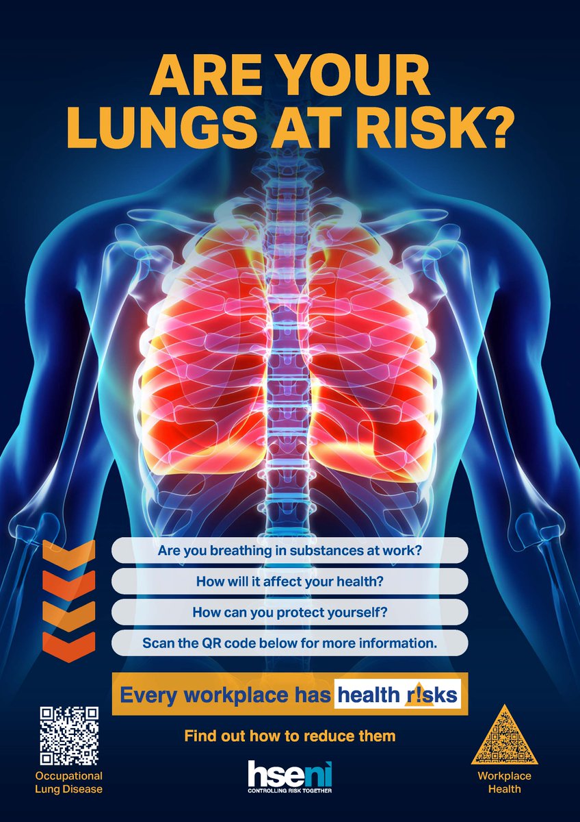 Breathing in dusts, fibres, fumes, vapours and particles at work can cause serious harm.

However, work-related ill health is preventable.

🛡️ Know your workplace risks

🧠 Learn how to protect your health at work

Visit ➡️ hseni.gov.uk/topics/occupat…