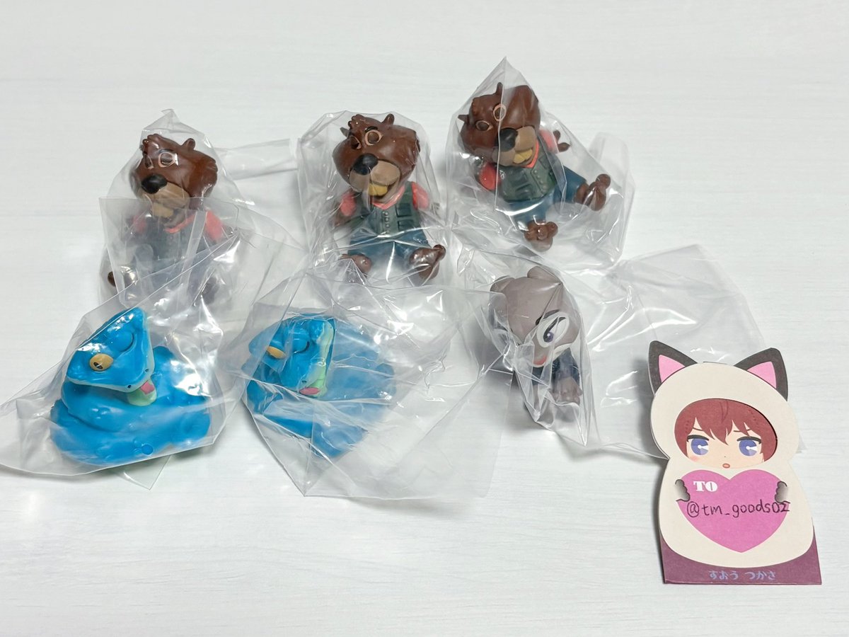 tm_goods02's tweet photo. ズートピア2 肩ズン ガチャガチャ 交換

《譲》
ニブルズ ×3
ゲイリー ×2
ジュディ

《求》
ニック

郵送交換のみ
ジュディ以外は2:1での交換可能
ニブルズは定価譲渡も可能

お気軽にお声がけ下さい https://t.co/8YpvJkzd5M