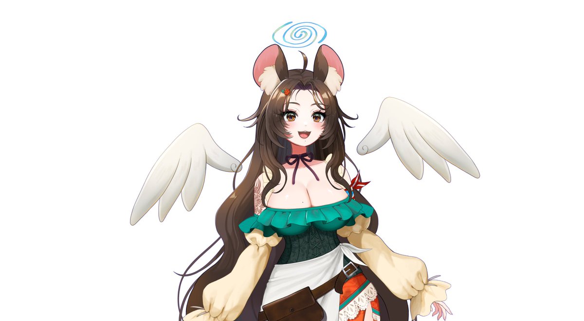 liiinoowo's tweet photo. VTuber vs Logo 
🐹🌺🪽

Creo que hice un buen trabajo 🥰

Logo by me 💖 https://t.co/4UN2wkGVuz