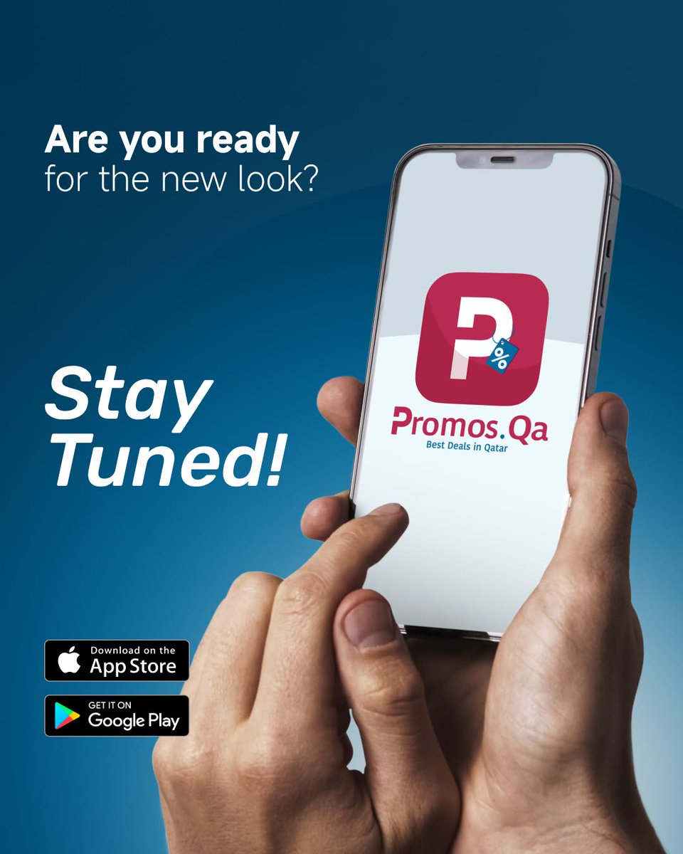 PromosQa's tweet photo. ✨ Are you ready for the new look? Stay tuned… something exciting is coming up! 👀💫
✨هل أنت مستعد لشكل تطبيقنا الجديد؟ ترقبوا التحديث الجديد .. نخطط لشي مذهل 💫👀

#PromosQA #NewLook #StayTuned #ExcitingChanges #SneakPeek #ComingSoon #FreshVibes #BigReveal #GetReady https://t.co/qeWNPLqNaw