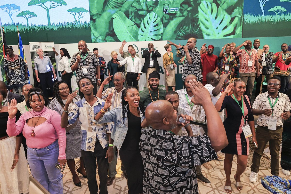 FscSouth's tweet photo. Day 2 of #ZambaHeritage shifted from commitments to action. Africa’s forests are being structured as sustainable, investable assets through restoration, FSC certification, trade integration, &amp; catalytic finance. https://t.co/5OWWwn4Zxw