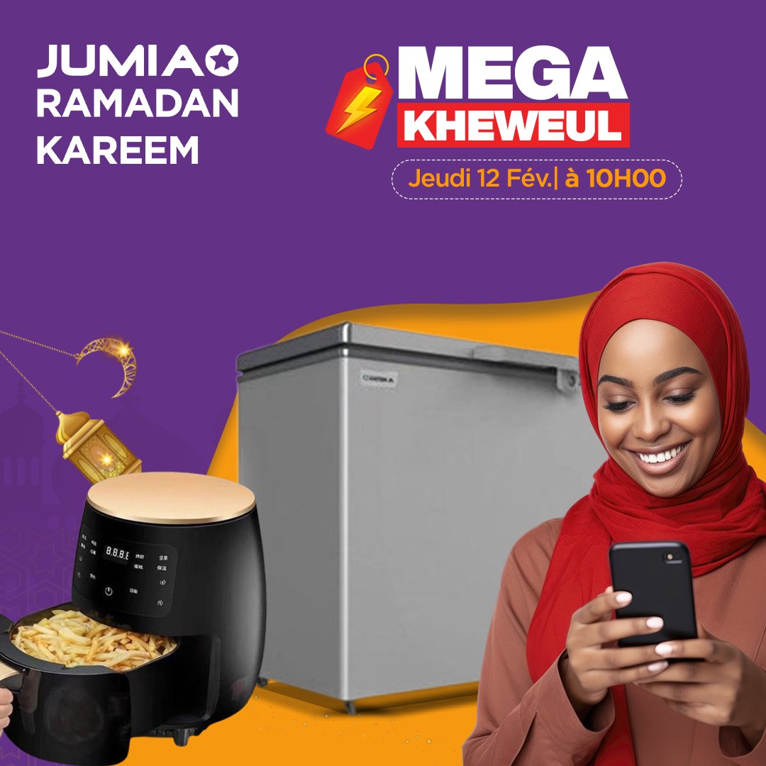 🔥 MEGA KHEWEUL JUMIA ! 🔥
Waaw waaw ! Kaay profiter ci réductions you MAGA MAG
Bul xaar ! Les réductions sont limitées ⏳
👉 Commandez maintenant sur bit.ly/MK_Jumia , l'application ou appelez au 339225656 !
#JumiaSN #promo #sénégal