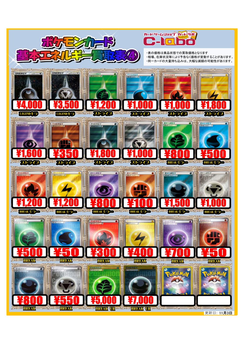 ポケカ 買取情報】 こだわりの基本エネルギー大募集中！ ホロン