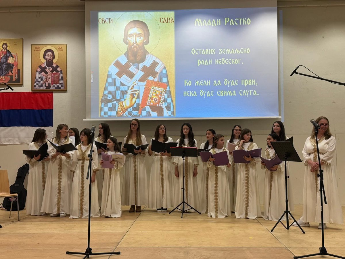 SRBinStuttgart's tweet photo. Одржавање Светосавске академије у заједночкој организацији Српске православе цркве у Штутгарту, наставника Српске допунске школе у Баден Виртембергу и Генералног конзулата Републике Србије у Штутгарту. https://t.co/QUZDochuU9