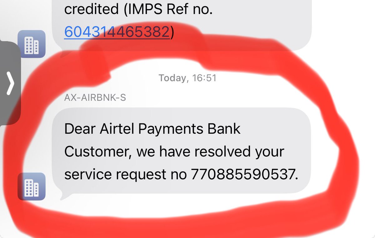 pavy1985's tweet photo. @airtelbank @airtelbank u have resolved the complaint number but money still not returned in my account then why have u closed my complaint https://t.co/Oge9hSSH3D
