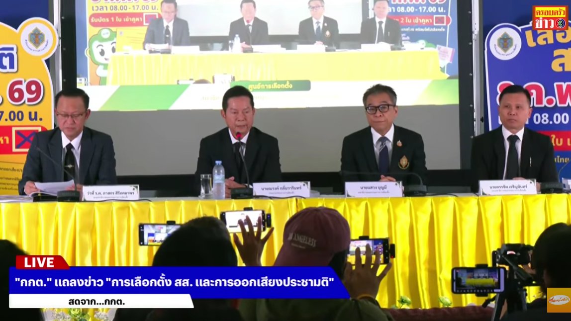 🔴Breaking ! กกต.มีมติให้จัดการเลือกตั้งใหม่ใน หน่วย-เขตต่อไปนี้

1⃣ หน่วยเลือกตั้งที่ 9 เขตเลือกตั้งที่ 15 เขตคันนายาว กรุงเทพฯ
2⃣หน่วยเลือกตั้งที่ 3 เขตเลือกตั้งที่ 1 จ.น่าน (เฉพาะแบบแบ่งเขต)
3⃣หน่วยเลือกตั้งที่ 4 เขตเลือกตั้งที่ 6  ต.โพนสูง จ.อุดรธานี (เฉพาะบัญชีรายชื่อ)