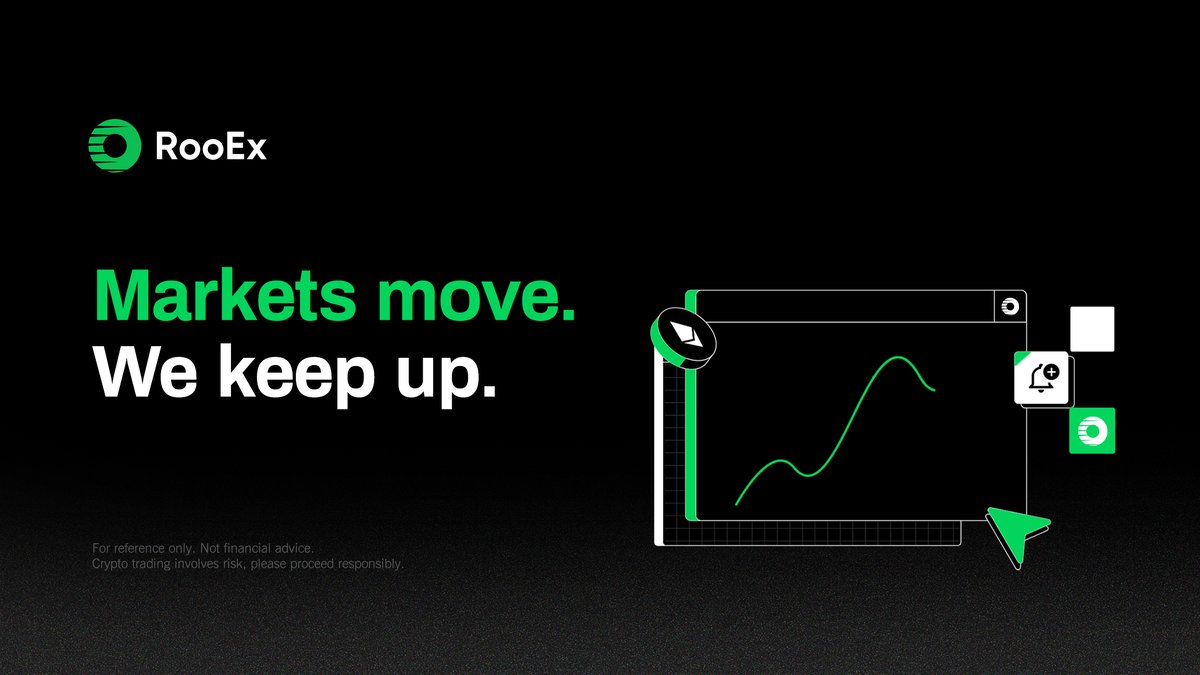 RooExchange's tweet photo. Price action doesn’t pause.

Execution shouldn’t either.

Stay aligned with the market’s tempo.

#RooEx #Trading #Infrastructure https://t.co/4T7qX8wxZT