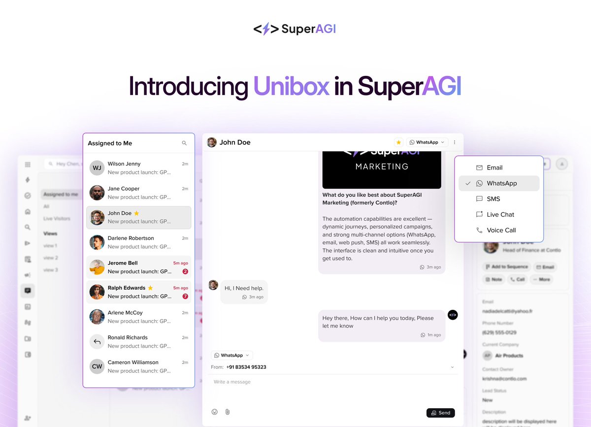 SuperAGI tweet media