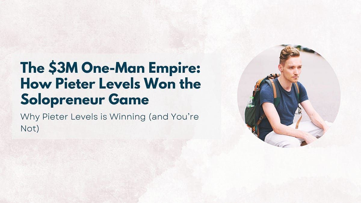 startupstash's tweet image. The $3M One-Man Empire: How Pieter Levels Won the Solopreneur Game by Zack Liu for Startup Stash blog.startupstash.com/the-3m-one-man… #oneman #solopreneur
