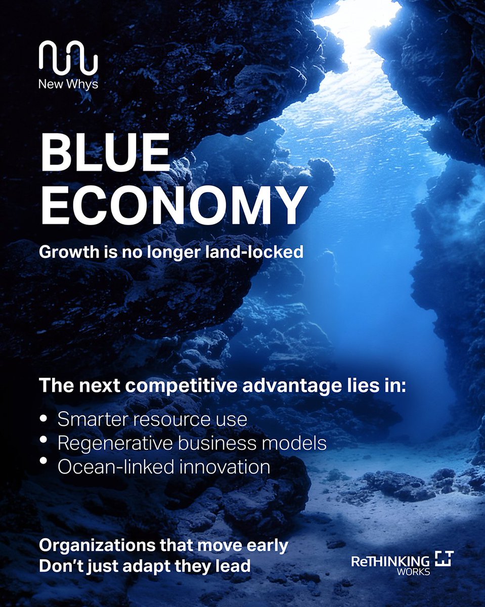 NewWhys's tweet photo. The horizon is shifting. 🌊

The Blue Economy is no longer a conversation about sustainability it’s a conversation about competitiveness, resilience, and long-term value creation. https://t.co/Q9m6Er8edF