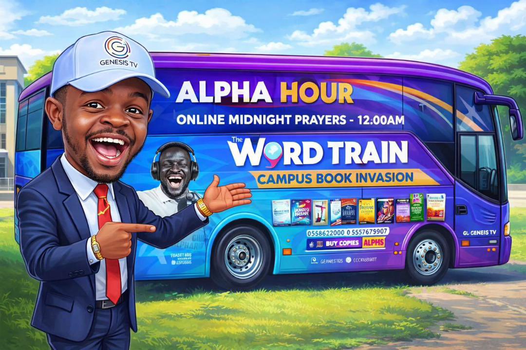 genesistvgh's tweet photo. Ashanti Region… Kumasi, are you ready?

The WORD TRAIN has arrived in your city, and my Father, the Chief Alpharian, is on a mission. OVER 2,500 FREE BOOKS are being given out right here in Kumasi alone...

We are invading campuses (KNUST &amp; KSTU) with the undiluted Word of God, https://t.co/iVJpyuhbWz