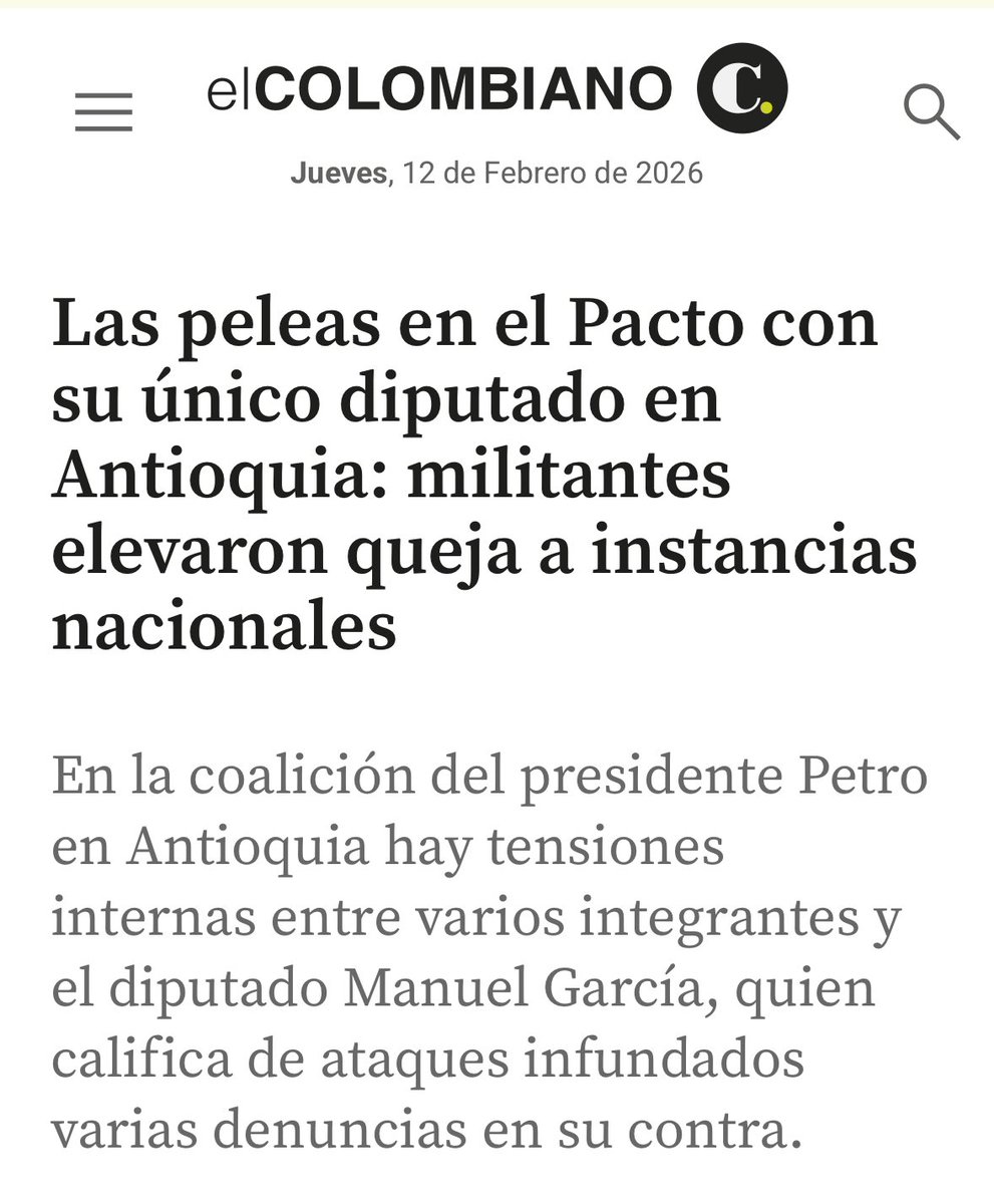 RGeneracionPaz's tweet photo. @manuelgarcia_52 @ABDELAESPRIELLA @creemosco @FicoGutierrez De maniobras antiéticas es usted el experto del @PactoHistorico. Además de iniciar su periodo atacando La Paz Total, tiene denuncias por no pagarle a sus colaboradores. La dirección PH Antioquía lo documentó y hasta le embargaron su salario por mala paga https://t.co/8a6tmI4YFQ https://t.co/eJlklWeU1K