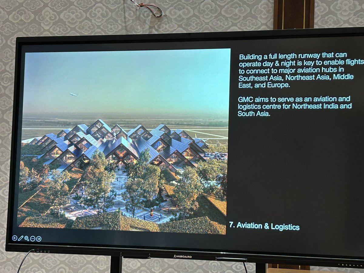 DenmarkinIndia's tweet image. Interesting presentation on the vision for the Gelephu Mindfulness City @gelephumindcity in #Bhutan where world-leading Danish architects @BIG_Architects @BjarkeIngels have done the masterplan and airport 🇧🇹 #GMC