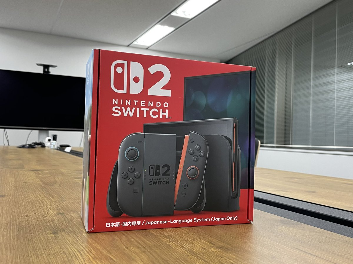 fushikok243's tweet photo. ついにうちの会社にもSwitch2が！ https://t.co/FiS1VUjS2A