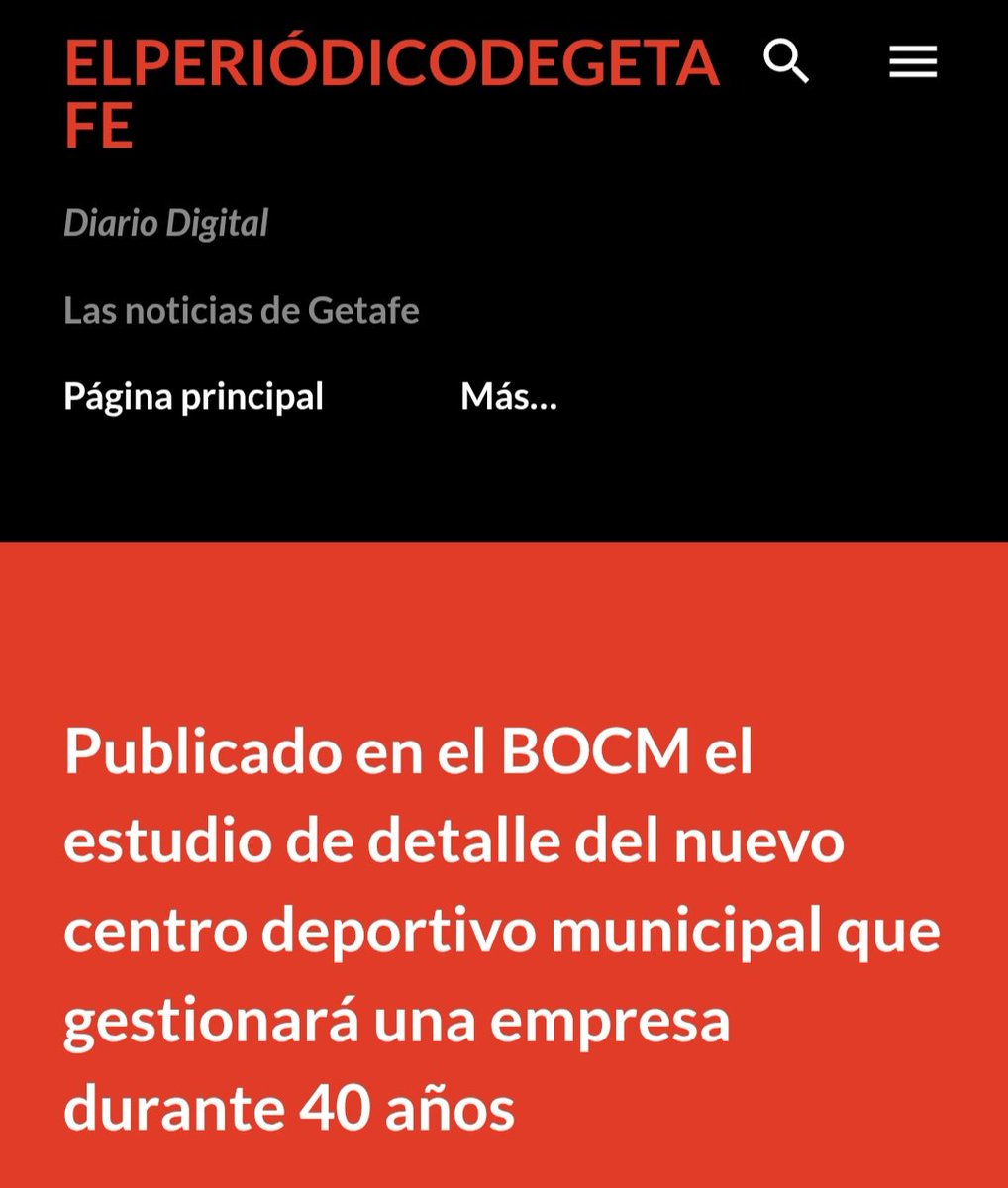 AJMesaGarrido's tweet image. El sectarismo de Sara Hernández:
👉 Boicotea la construcción de residencias de mayores en Getafe por parte del Gobierno de @IdiazAyuso por el sistema público-privado.
👉Mientras, adjudica a la empresa privada Forus por 40 años la gestión del futuro polideportivo municipal de El…
