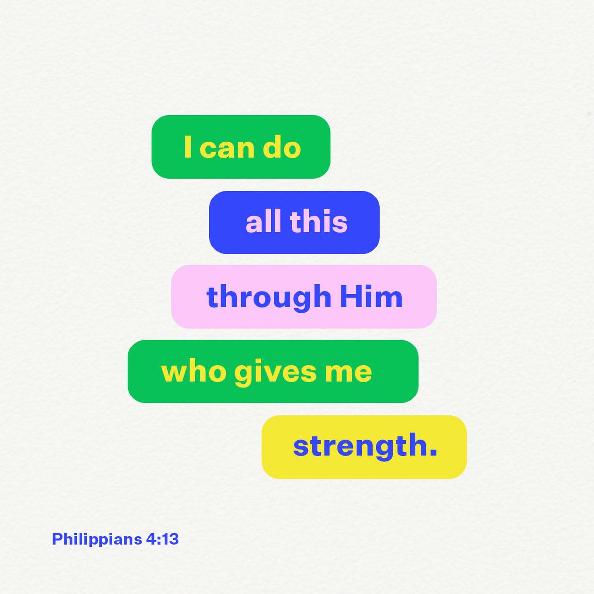 Motivate_Nspir's tweet image. Philippians 4:13 ESV
[13] I can do all things through him who strengthens me.

bible.com/bible/59/php.4…
#Strengthens #AllThings