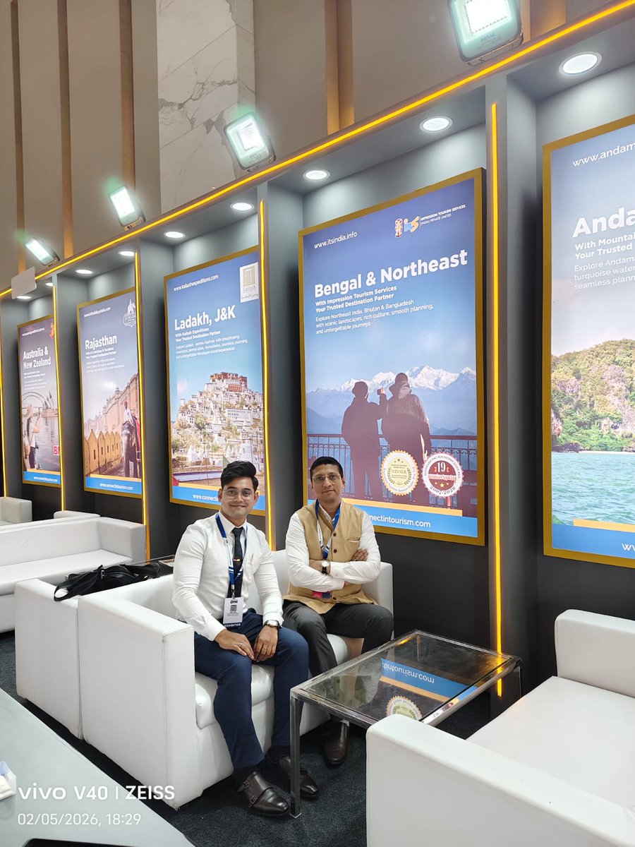 ITSdebjit's tweet photo. Wonderful reconnecting with partners, colleagues &amp; new collaborators at OTM Mumbai. Every smile reflects the power of human connections shaping the future of responsible travel. Mumbai | 7th February 2026 #OTMMumbai #TravelTrade https://t.co/Tz9DJ0kS9d