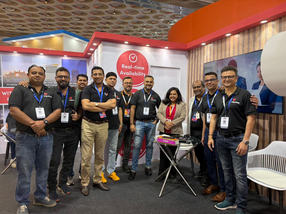 ITSdebjit's tweet photo. Wonderful reconnecting with partners, colleagues &amp; new collaborators at OTM Mumbai. Every smile reflects the power of human connections shaping the future of responsible travel. Mumbai | 7th February 2026 #OTMMumbai #TravelTrade https://t.co/Tz9DJ0kS9d