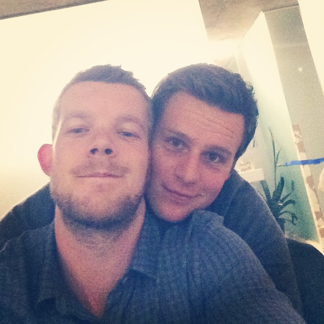 groffsource's tweet image. jonathan and russell tovey, 2014