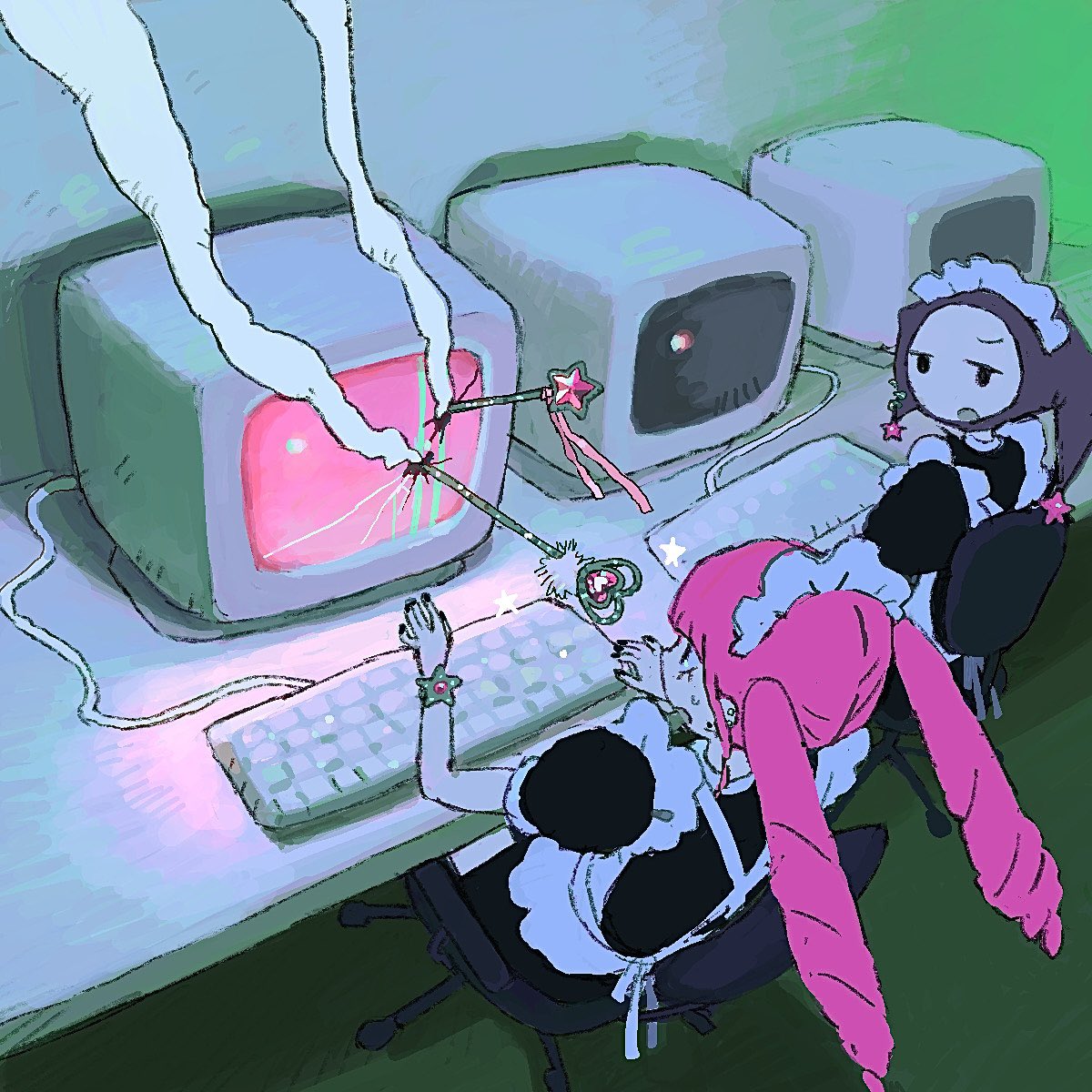 NeoRu18436's tweet image. ふたりの絵まとめ