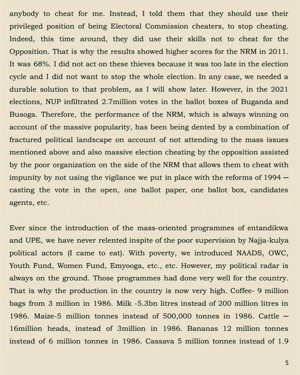 Yoweri K Museveni tweet media