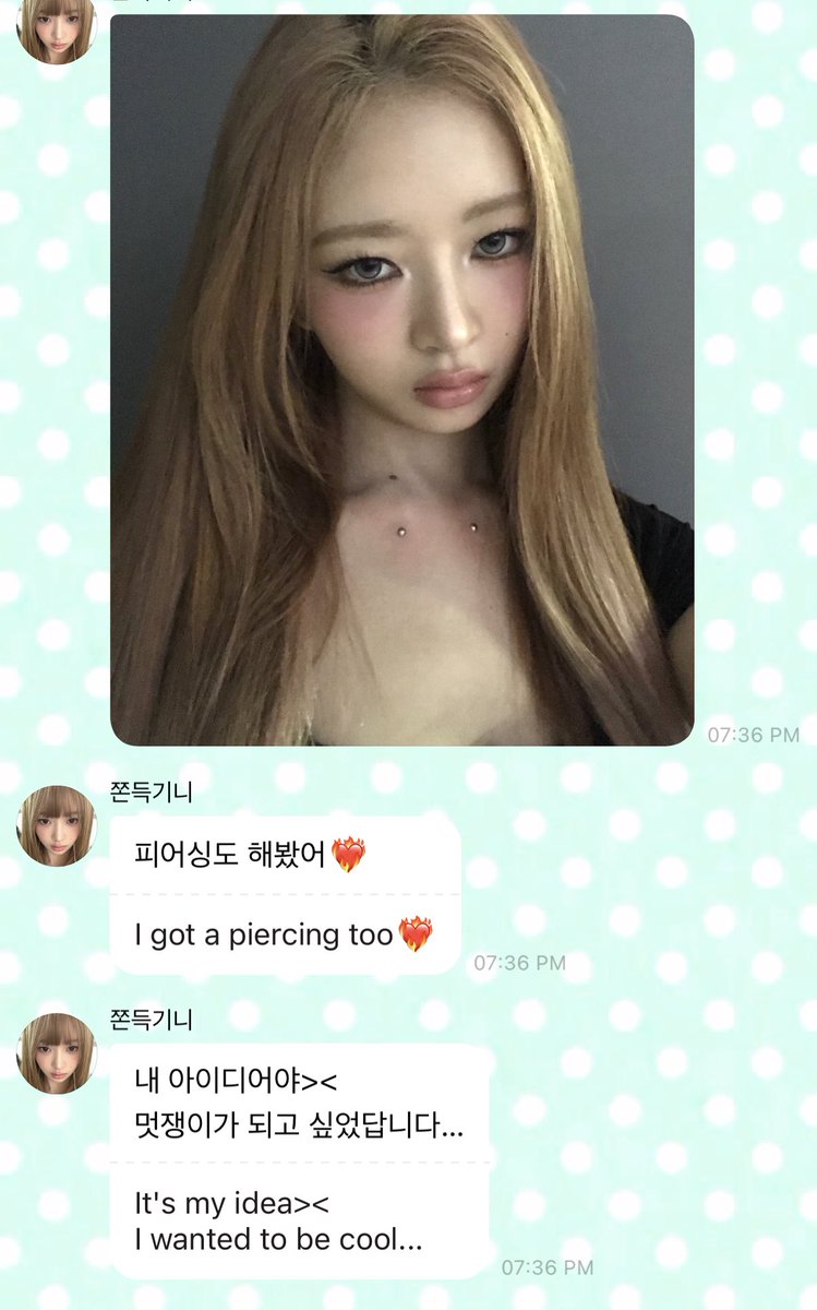 fake body piercings were rei-chan’s idea 🤍