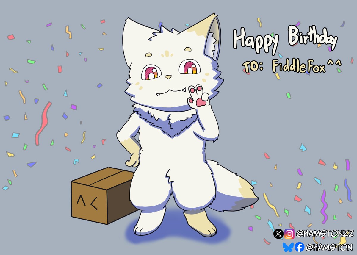 Happy Birthday, Box! Wishing you a very happy year! ^w^
🎁: FiddledFox

Always looking for #artmoots #furrymoots
————————————
#Dragon #Birthday #HappyBirthday #furry #furryart #Fursona #moots