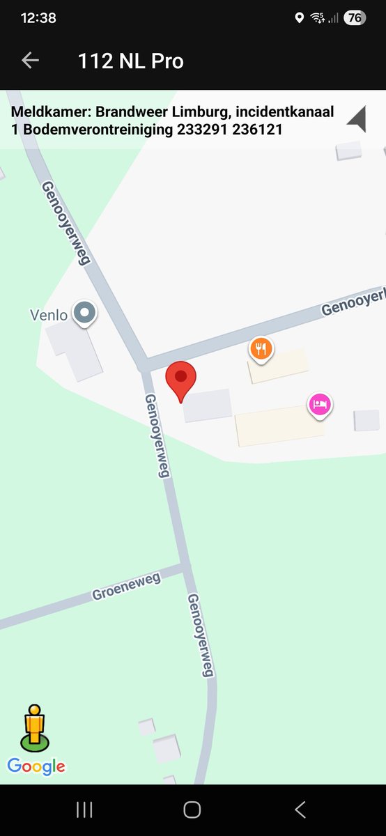 Bodemverontreiniging met inzet van brandweer in Venlo